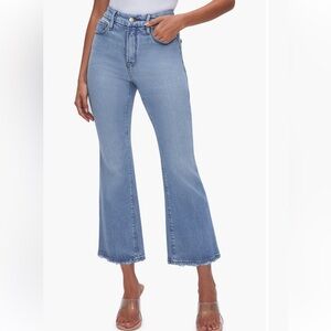 Good American Good Legs Crop Mini Bootcut Jeans